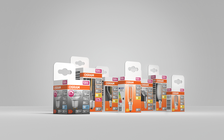 plastic-free packaging for LED lamps